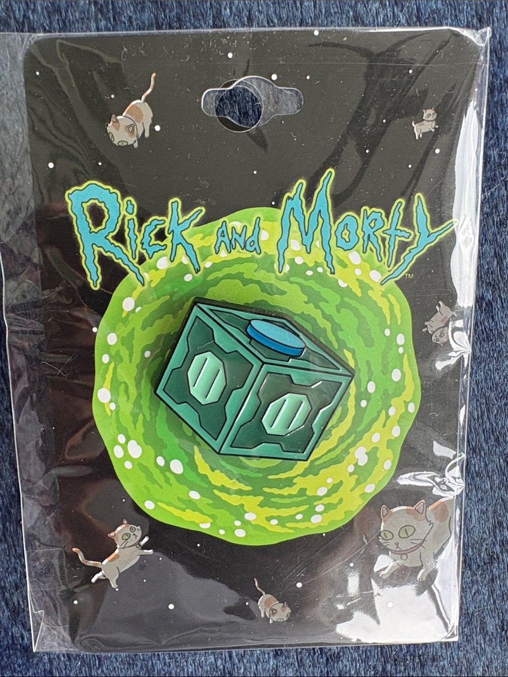 Rick and Morty Mr. Meeseeks Box Enamel Collector Pin - NWT